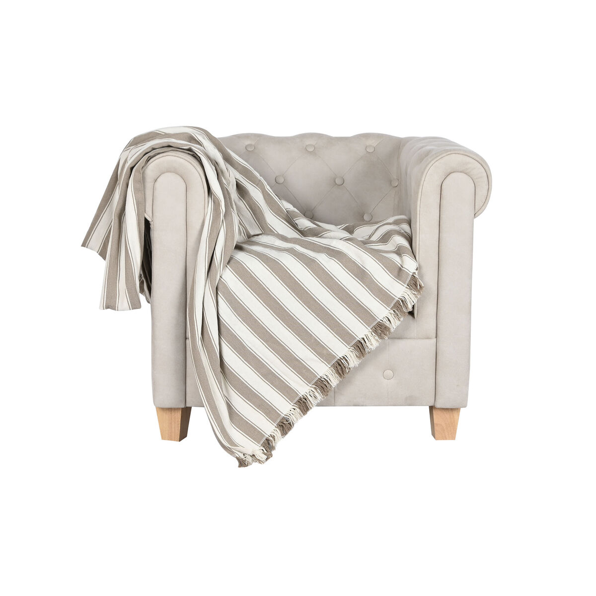Bed Cover Home ESPRIT Beige 230 x 260 cm